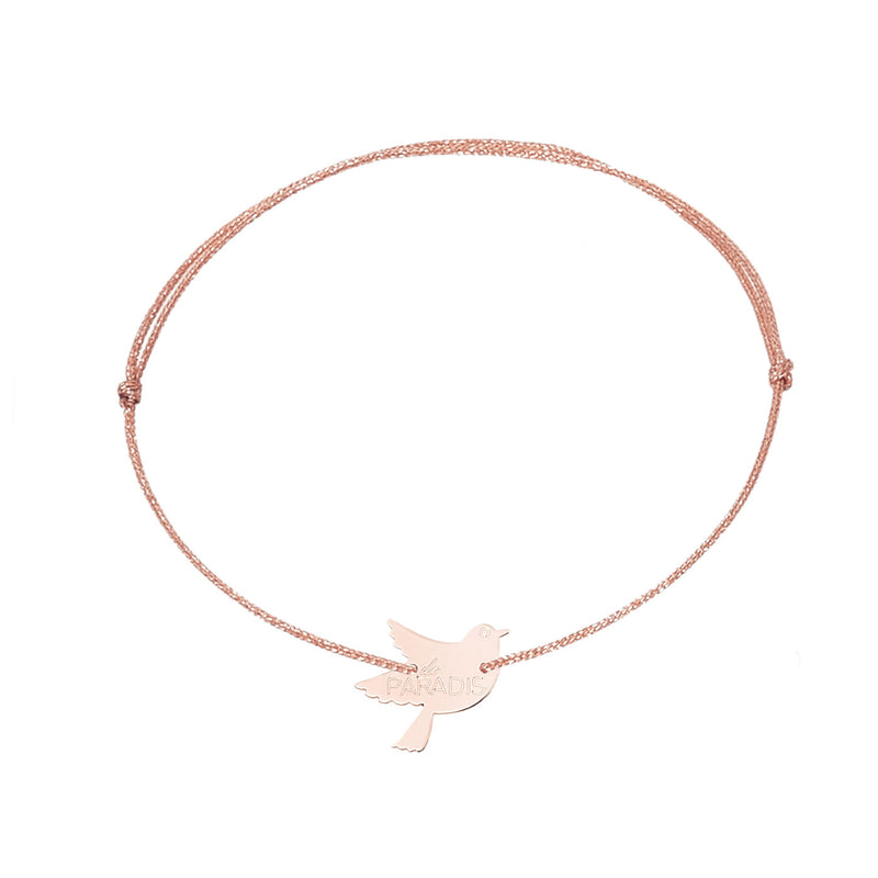 bracelet "oiseau de paradis" - La Môme Bijou - argent 925 bracelet plaqué or plaqué or rose Silver 925 sizable