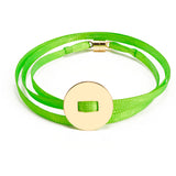 BRACELET INSTAGRIGRI "RUBAN FLUO" - MÉDAILLE RONDE - PERSONNALISABLE - La Môme Bijou - 15mm argent 925 bracelets customify customization Gold Plated personnalisable personnalisation plaqué or Silver 925 sizable