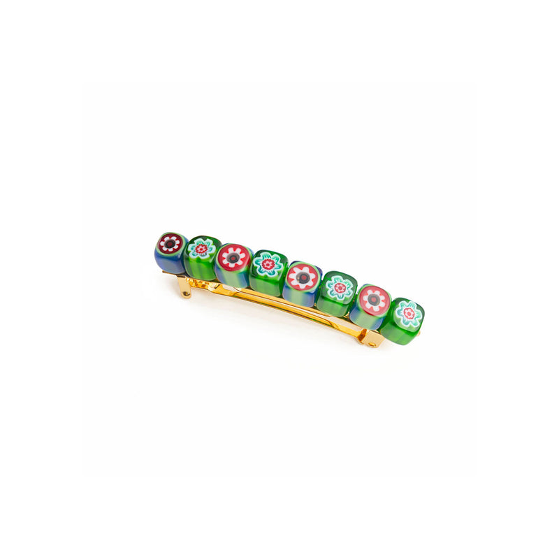 petite barrette avec perles en verre de Murano - La Môme Bijou - barette à cheveux barrette BLOSSOM hairclip Nulls.Net-Hidden SOLDE
