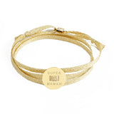 BRACELET "SUPER MAMAN" - MÉDAILLE RONDE - La Môme Bijou - argent 925 bracelet FÊTE DES MÈRES Gold Plated plaqué or Silver 925 sizable