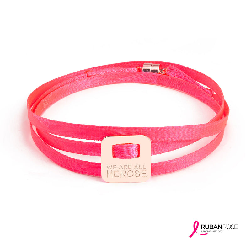BRACELET "WE ARE ALL HEROSE" - La Môme Bijou - argent 925 bracelet Gold Plated HEROSE INCONTOURNABLE plaqué or responsable rose gold plated Silver 925 sizable