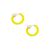 petites créoles FLOWER GLITTER - La Môme Bijou - boucles d'oreilles Créole earring earrings mini créoles OUTLET SOLDE