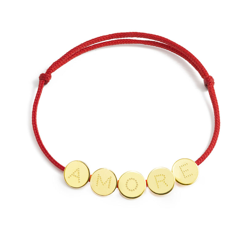 bracelet 5 médailles "AMORE" - La Môme Bijou - argent 925 bracelet gold plated Nulls.Net-Hidden plaqué or SAINT VALENTIN Silver 925 sizable