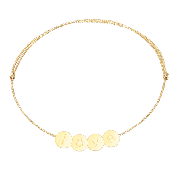 bracelet "love" en plaqué or - La Môme Bijou - bracelet gold plated plaqué or SAINT VALENTIN sizable