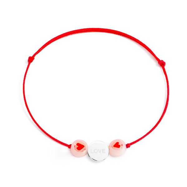 Bracelet DAISY POP "LOVE" - La Môme Bijou - argent 925 bracelet bracelets gold plated plaqué or plaqué or rose rose gold plated SAINT VALENTIN Silver 925 sizable