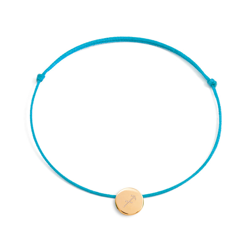 bracelet avec un signe du zodiaque sur une médaille en argent 925, plaqué or ou plaqué or rose - La Môme Bijou - 9mm argent 925 astrologique bracelet bracelets COULEUR Gold Plated METAL plaqué or plaqué or rose rose gold plated Silver 925 sizable ZODIAC zodiaque