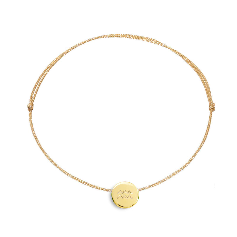 bracelet avec un signe du zodiaque sur une médaille en argent 925, plaqué or ou plaqué or rose - La Môme Bijou - 9mm argent 925 astrologique bracelet bracelets COULEUR Gold Plated METAL plaqué or plaqué or rose rose gold plated Silver 925 sizable ZODIAC zodiaque