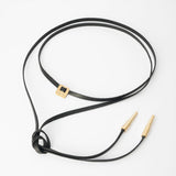 collier en cuir avec hashtag - La Môme Bijou - argent 925 collier Gold Plated necklace plaqué or silver 925