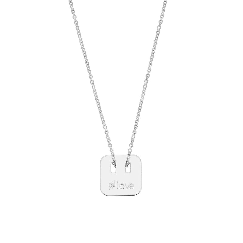 collier avec hashtag en argent 925, plaqué or et plaqué or rose - La Môme Bijou - argent 925 collier Gold Plated length Necklace plaqué or plaqué or rose rose gold plated silver 925