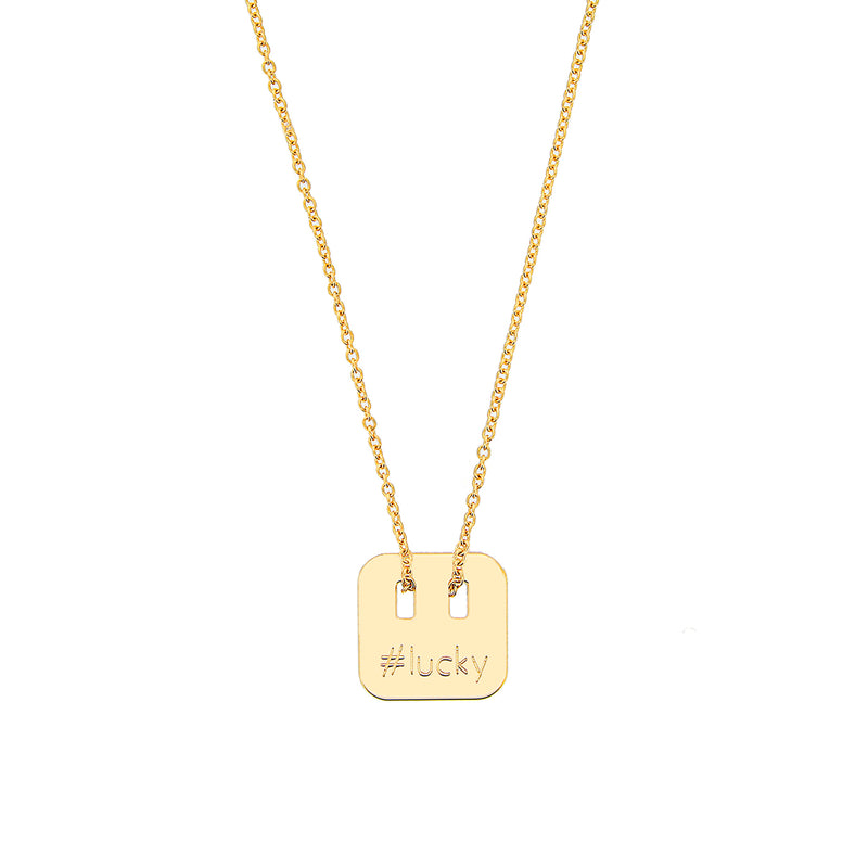 collier avec hashtag en argent 925, plaqué or et plaqué or rose - La Môme Bijou - argent 925 collier Gold Plated length Necklace plaqué or plaqué or rose rose gold plated silver 925