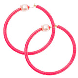 grandes créoles FLOWER GLITTER - La Môme Bijou - boucle d'oreille boucles d'oreilles creole earring earrings Nulls.Net-Hidden OUTLET SOLDE