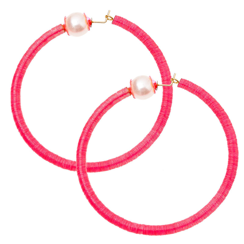 grandes créoles FLOWER GLITTER - La Môme Bijou - boucle d'oreille boucles d'oreilles creole earring earrings Nulls.Net-Hidden OUTLET SOLDE