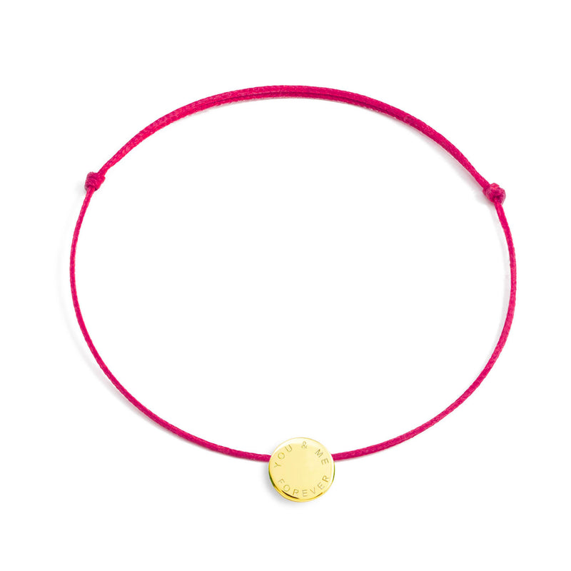 BRACELET "YOU AND ME FOREVER" - La Môme Bijou - argent 925 bracelet bracelets Gold Plated got a message IGM plaqué or Silver 925 sizable